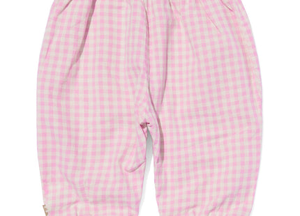 newborn pants lined pink