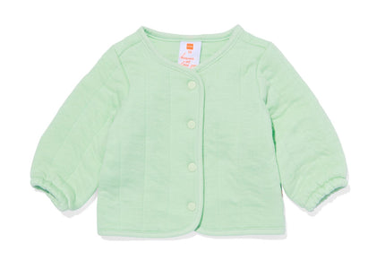 Newborn padded jacket mint green