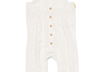 Newborn jumpsuit broderie off-white