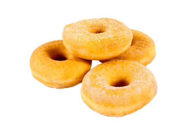 Gesuikerde donuts