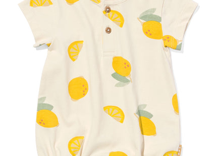 newborn jumpsuit lemon light yellow