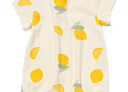 newborn jumpsuit lemon light yellow