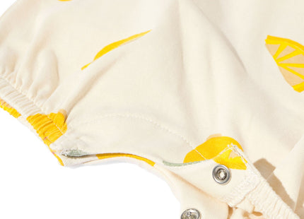 newborn jumpsuit lemon light yellow