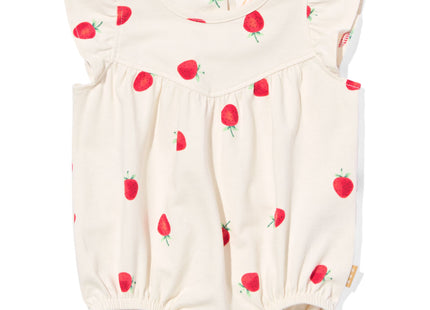 newborn jumpsuit strawberries off-white