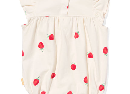 newborn jumpsuit strawberries off-white