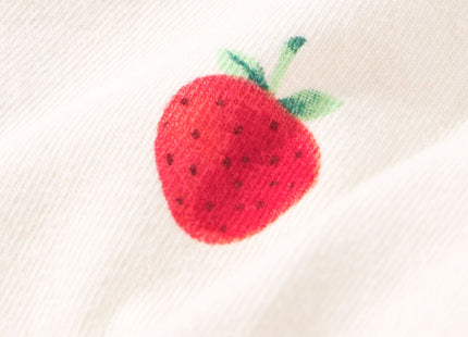 newborn jumpsuit strawberries off-white