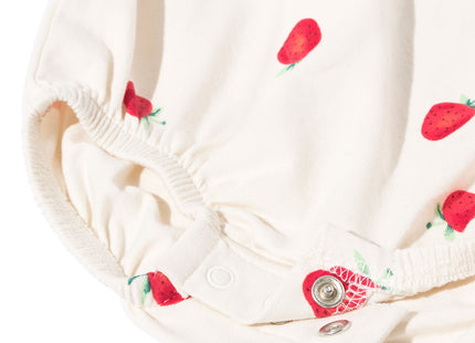 newborn jumpsuit strawberries off-white