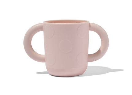 cup with handles beige