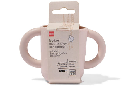 cup with handles beige