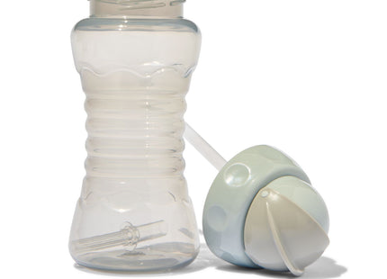 drinking bottle with straw 300 ml - grey