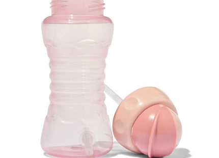 drinking bottle with straw 300 ml - pink