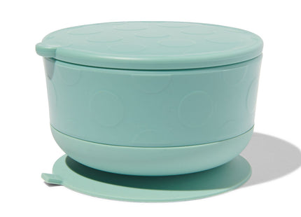 bowl with removable suction cup and lid