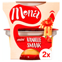 Mona Duo pudding vanilla with strawberry sauce