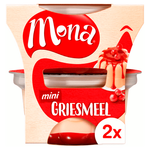 Mona Duopudding Grieß-Rotbeeren-Sauce