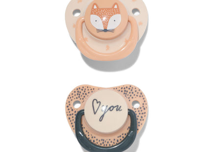 pacifiers with flat side fox 12m+