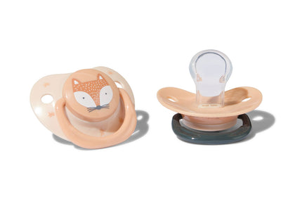 pacifiers with flat side fox 12m+