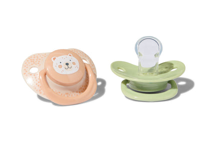 pacifiers with flat side bear 6m+