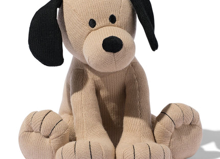 knitted cuddly toy dog