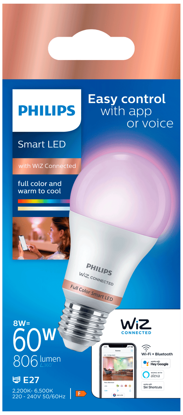Philips Smart LED 60W A60 E27 gekleurd licht  Dutchshopper