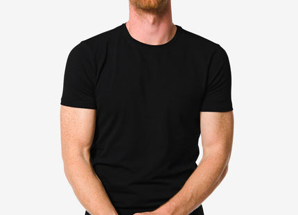 men's t-shirt slim fit o-neck black