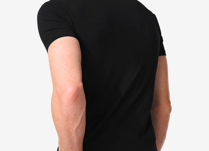 men's t-shirt slim fit o-neck black