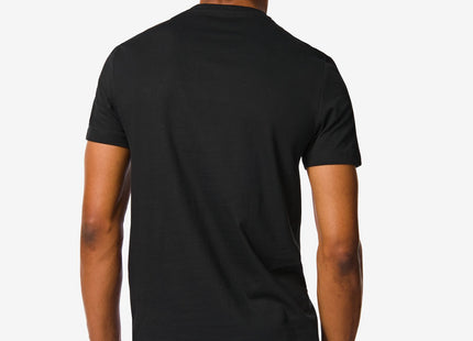 men's t-shirt regular fit o-neck - 2 pieces black