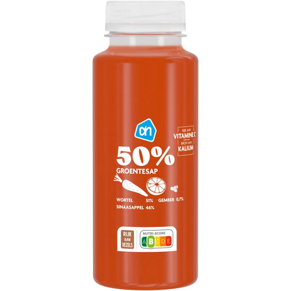 50% Groentesap wortel sinaas gember