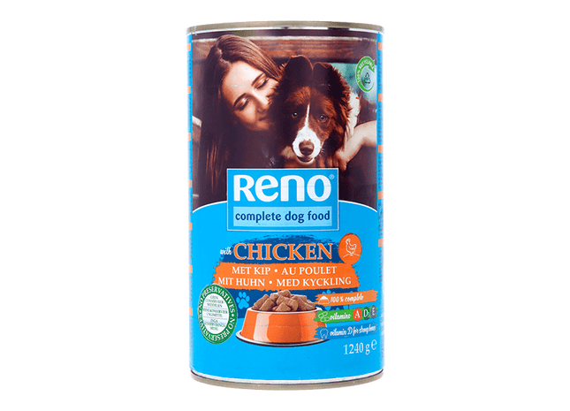 Reno Hondenvoer in blik kip brok/saus
