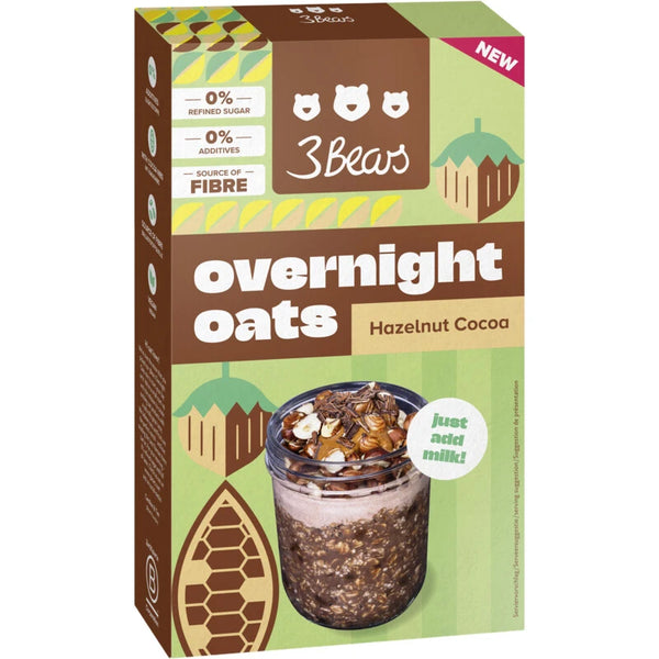 3Bears Overnight oats hazelnut cocoa