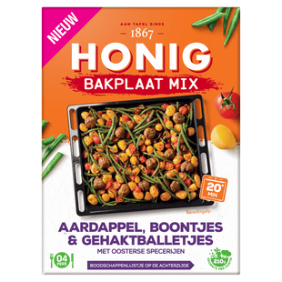 Honig Bakplaat Mix Aardappel, Boontjes & Geh