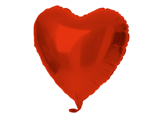 Folat Folieballon Hartvormig Rood