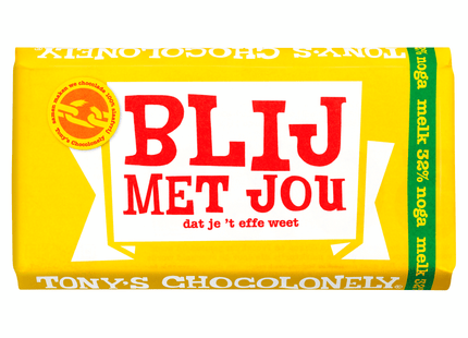Tony's Chocolonely Melk Noga Liefde  Dutchshopper