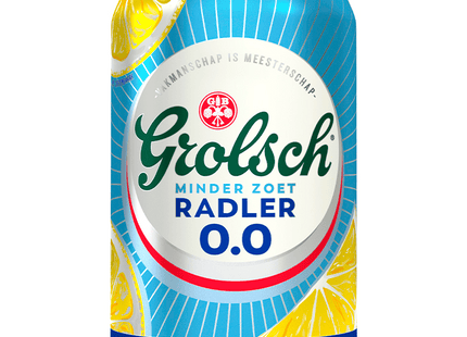 Grolsch Radler citroen minder zoet 0.0 blik