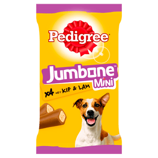 Pedigree Jumbone Mini Kip & Lam Hondensnack