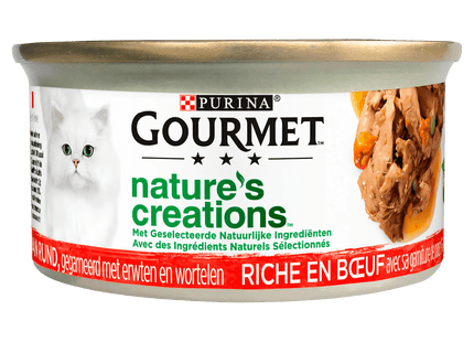 Gourmet Nature's Creations cat food beef