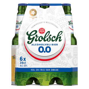 Grolsch Premium pilsner bier fles 0.0