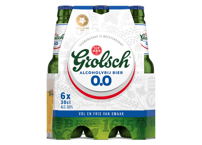 Grolsch Premium pilsner bier fles 0.0