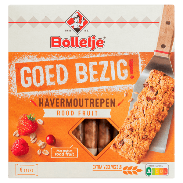 Bolletje Gut gemacht Getreideriegel mit roten Früchten
