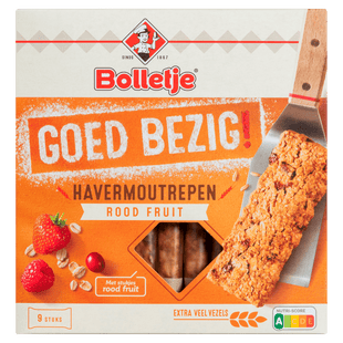 Bolletje Goed bezig graanrepen rood fruit