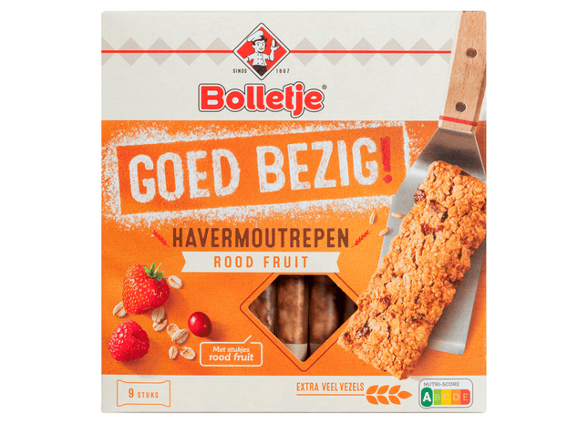 Bolletje Goed bezig graanrepen rood fruit