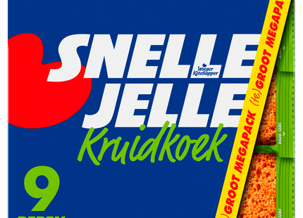 Snelle Jelle Ontbijtkoek kruidkoek naturel 9-pack