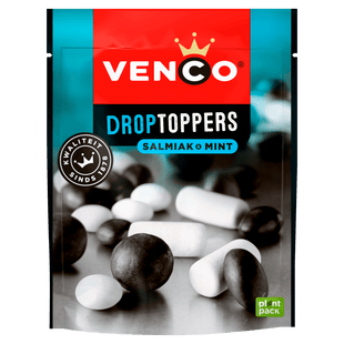 Venco Droptoppers salmiak & mint