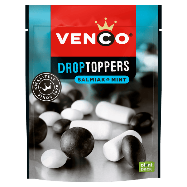 Venco Droptoppers salmiak & mint