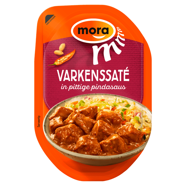 Mora Schweinefleischspieße in Würziger Erdnusssauce