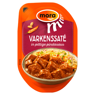 Mora Varkenssaté in Pittige Pindasaus