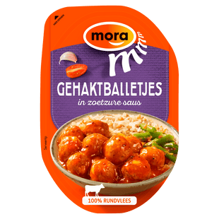 Mora Gehaktballetjes in Zoetzure Saus