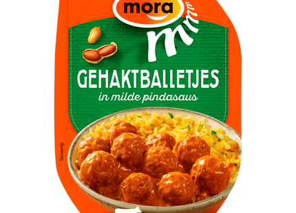 Mora Gehaktballetjes in Milde Pindasaus