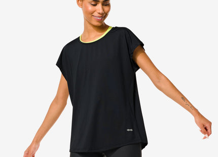 dames sportshirt zwart