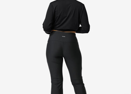 dames sportlegging flared zwart