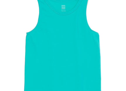 children's sports singlet seamless turquoise